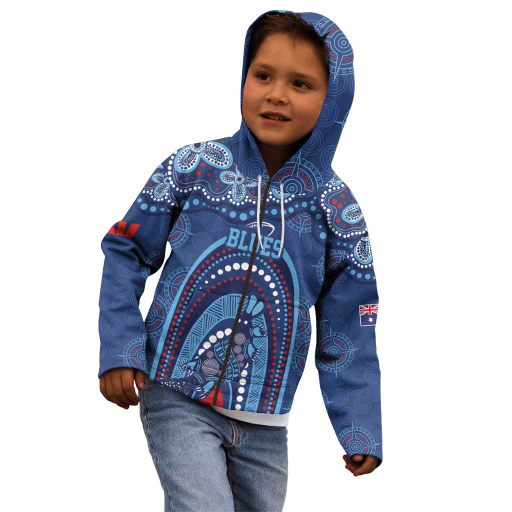 Personalized Australia NSW Rugby Indigenous Series Kid Hoodie Blues Platypus