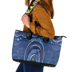 Personalized Australia NSW Rugby Indigenous Series Leather Tote Bag Blues Platypus