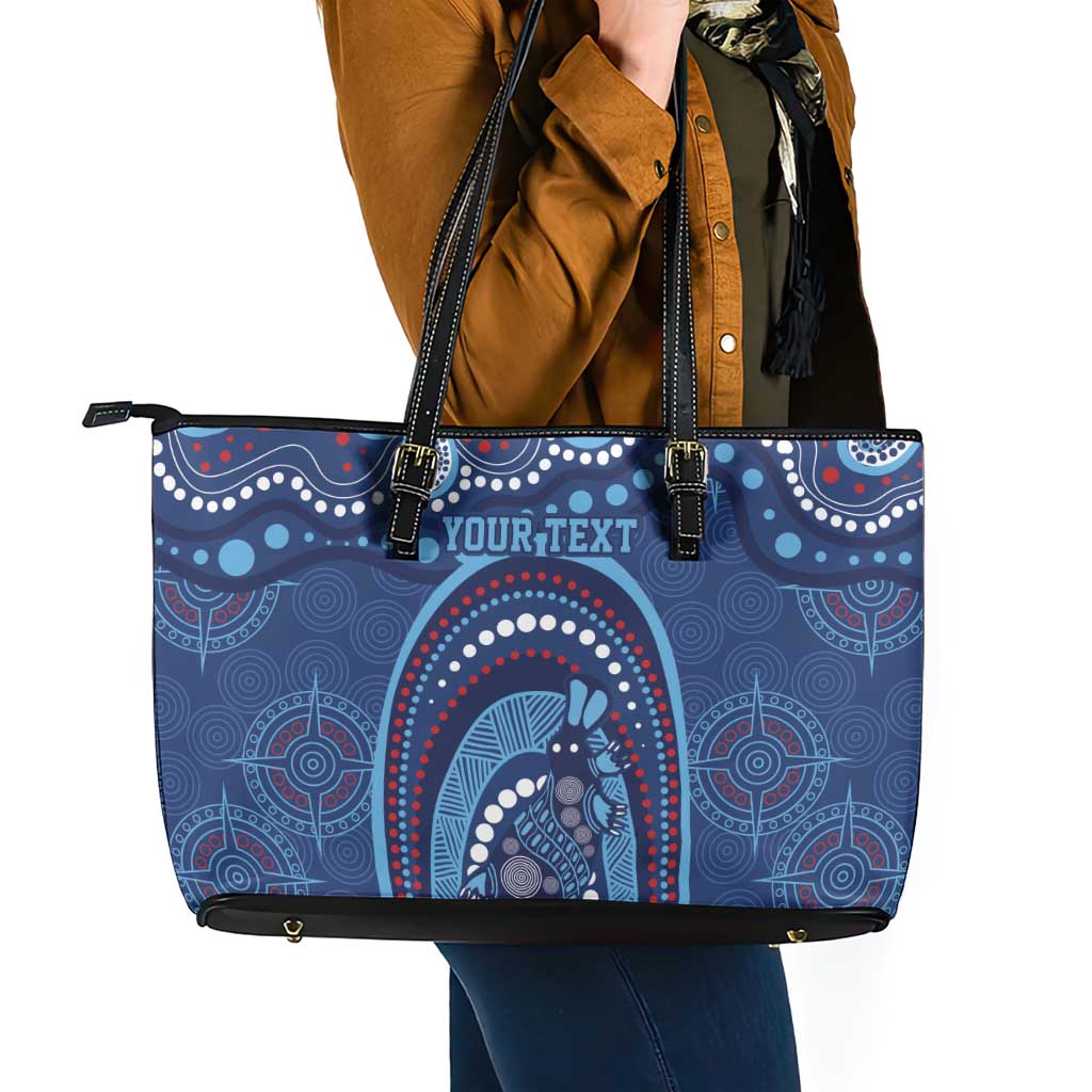 Personalized Australia NSW Rugby Indigenous Series Leather Tote Bag Blues Platypus