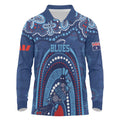 Personalized Australia NSW Rugby Indigenous Series Long Sleeve Polo Shirt Blues Platypus