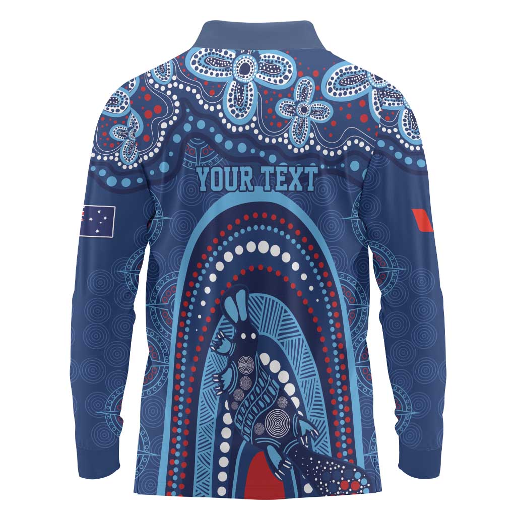 Personalized Australia NSW Rugby Indigenous Series Long Sleeve Polo Shirt Blues Platypus