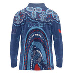 Personalized Australia NSW Rugby Indigenous Series Long Sleeve Polo Shirt Blues Platypus