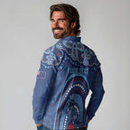 Personalized Australia NSW Rugby Indigenous Series Long Sleeve Polo Shirt Blues Platypus