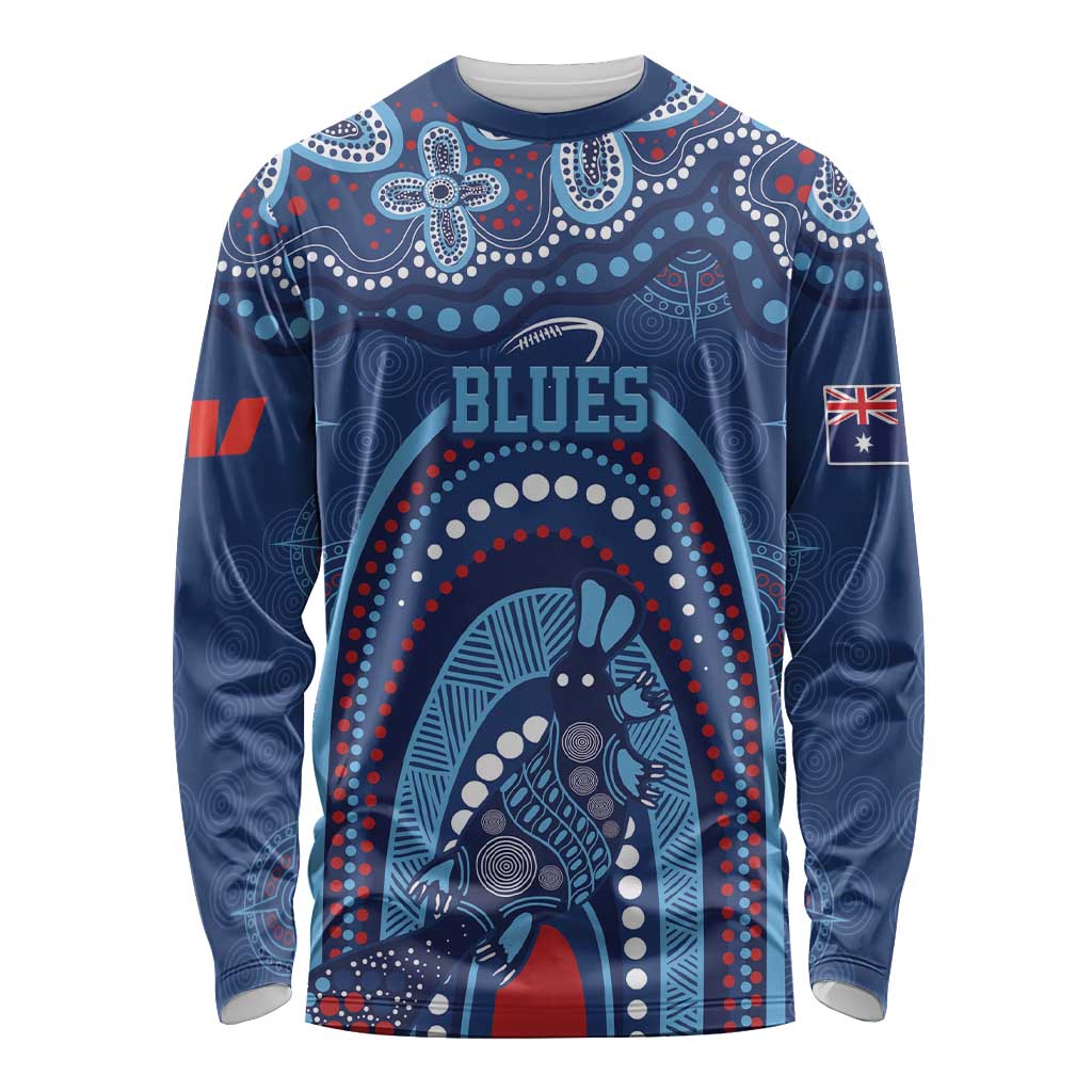 Personalized Australia NSW Rugby Indigenous Series Long Sleeve Shirt Blues Platypus