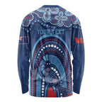 Personalized Australia NSW Rugby Indigenous Series Long Sleeve Shirt Blues Platypus