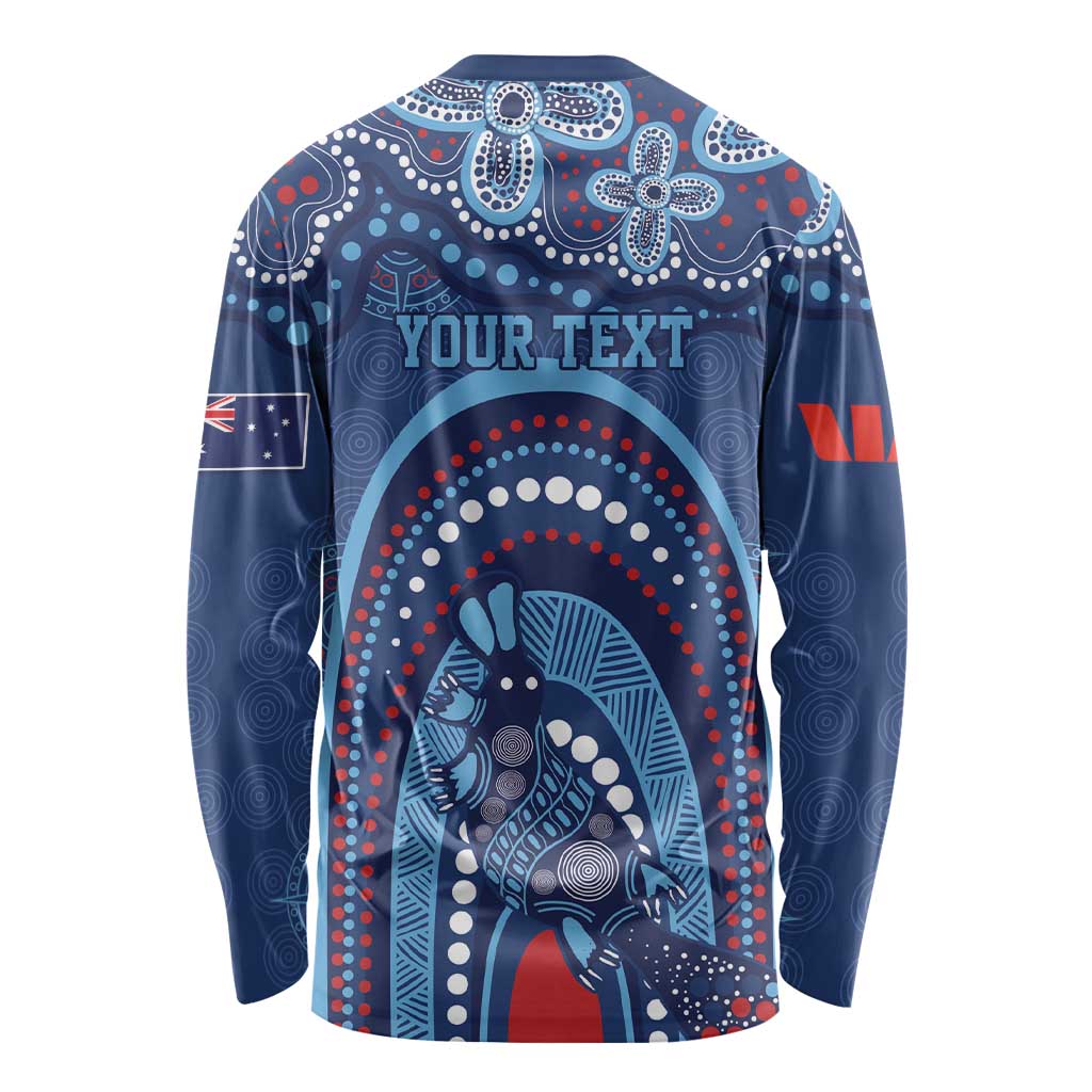 Personalized Australia NSW Rugby Indigenous Series Long Sleeve Shirt Blues Platypus
