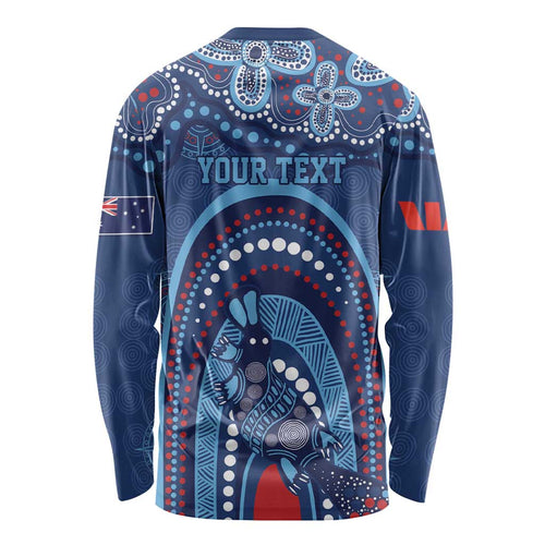 Personalized Australia NSW Rugby Indigenous Series Long Sleeve Shirt Blues Platypus