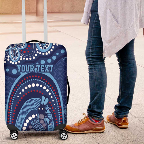 Personalized Australia NSW Rugby Indigenous Series Luggage Cover Blues Platypus