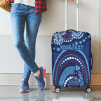 Personalized Australia NSW Rugby Indigenous Series Luggage Cover Blues Platypus