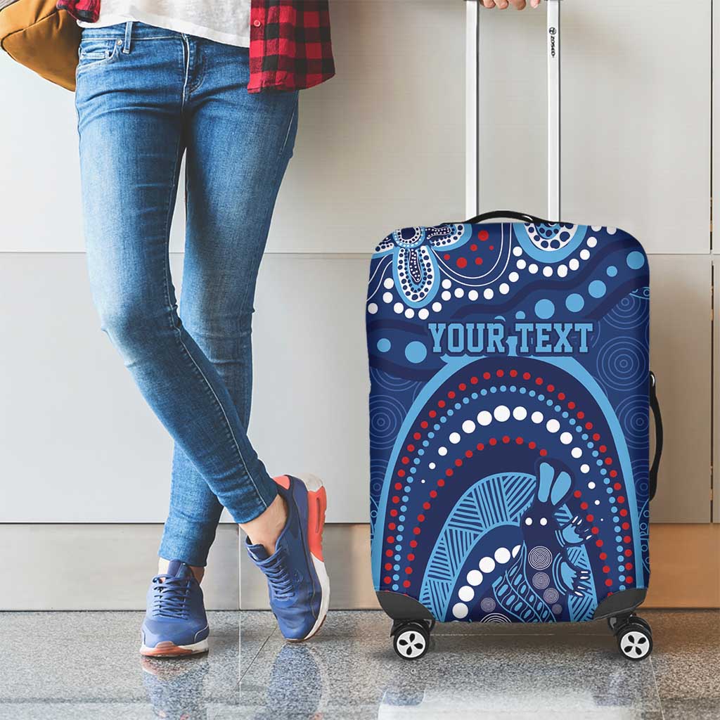 Personalized Australia NSW Rugby Indigenous Series Luggage Cover Blues Platypus