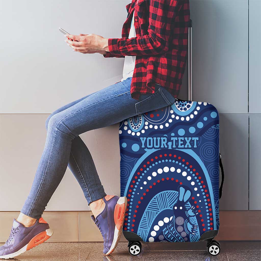 Personalized Australia NSW Rugby Indigenous Series Luggage Cover Blues Platypus