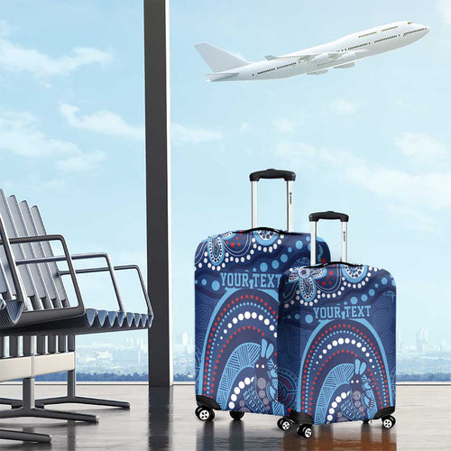 Personalized Australia NSW Rugby Indigenous Series Luggage Cover Blues Platypus