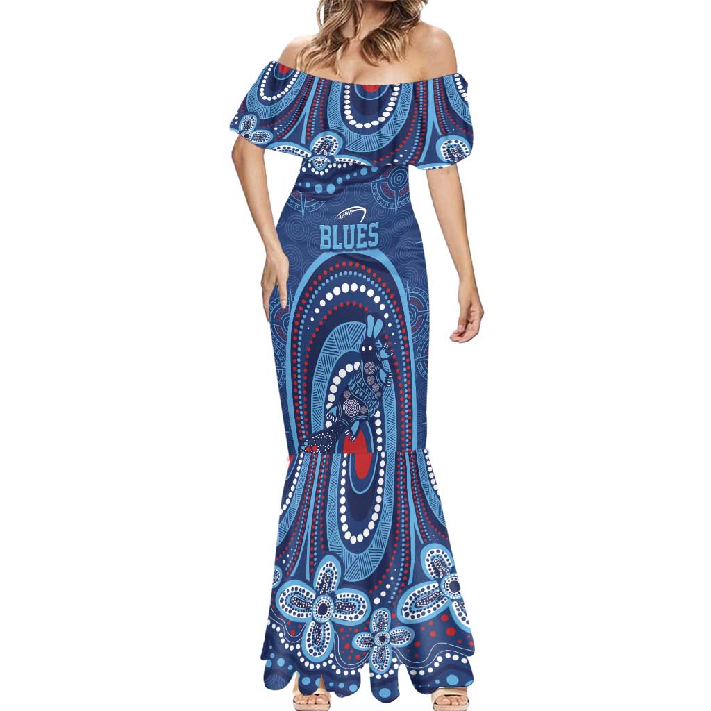 Personalized Australia NSW Rugby Indigenous Series Mermaid Dress Blues Platypus