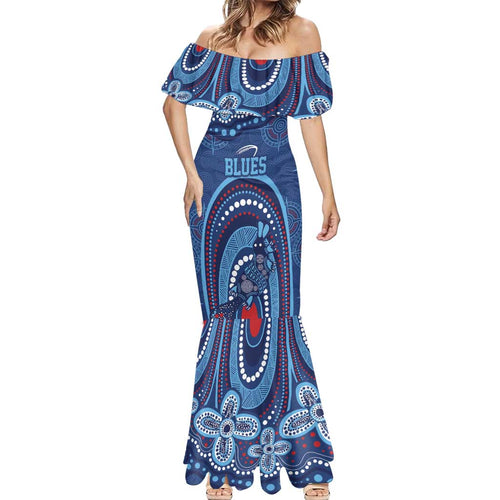 Personalized Australia NSW Rugby Indigenous Series Mermaid Dress Blues Platypus