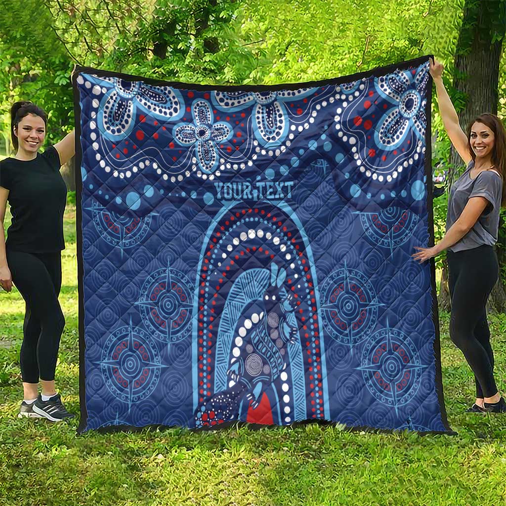 Personalized Australia NSW Rugby Indigenous Series Quilt Blues Platypus