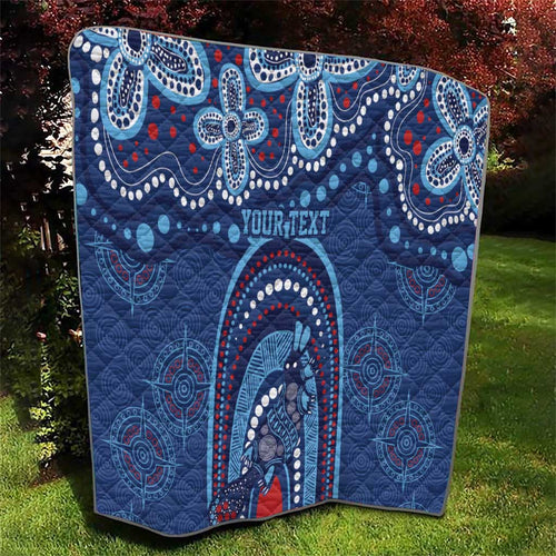 Personalized Australia NSW Rugby Indigenous Series Quilt Blues Platypus