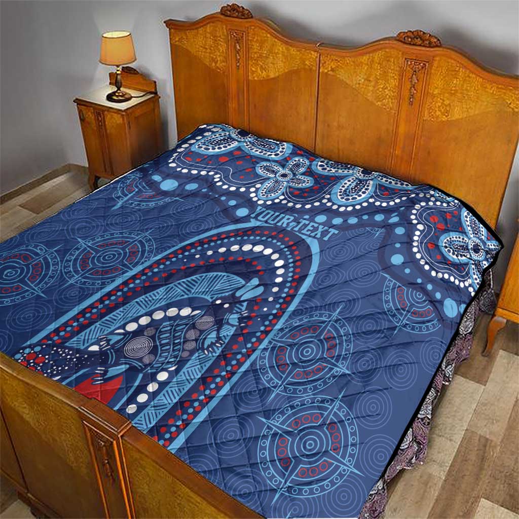 Personalized Australia NSW Rugby Indigenous Series Quilt Blues Platypus