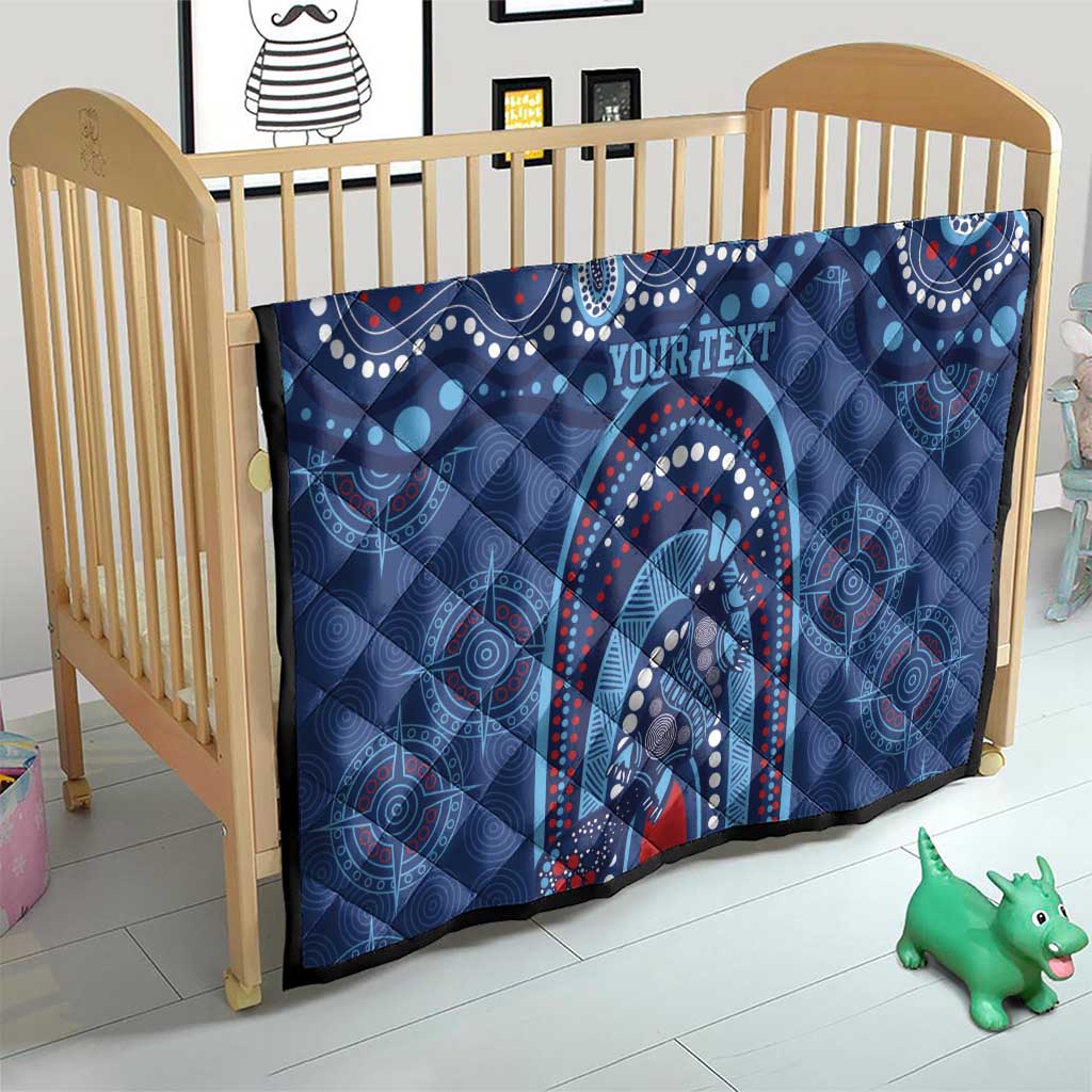Personalized Australia NSW Rugby Indigenous Series Quilt Blues Platypus