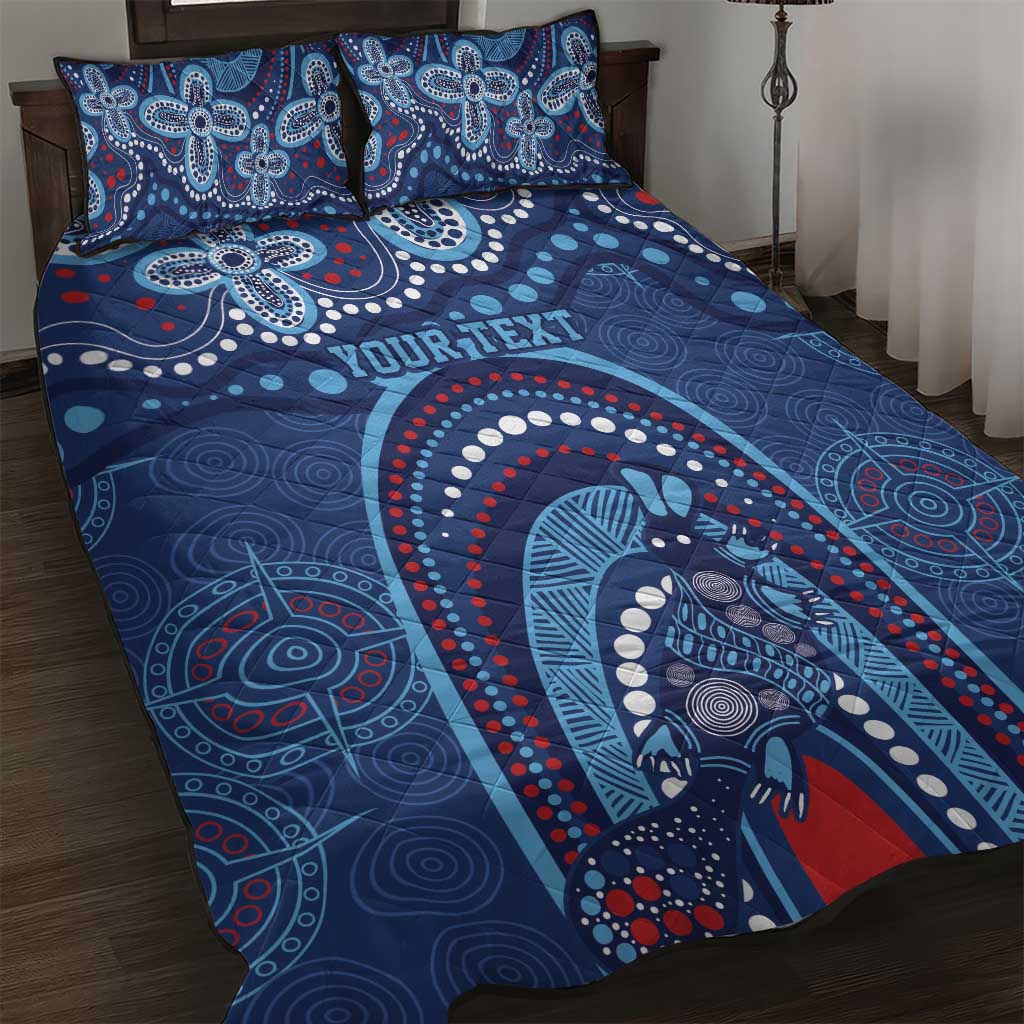 Personalized Australia NSW Rugby Indigenous Series Quilt Bed Set Blues Platypus