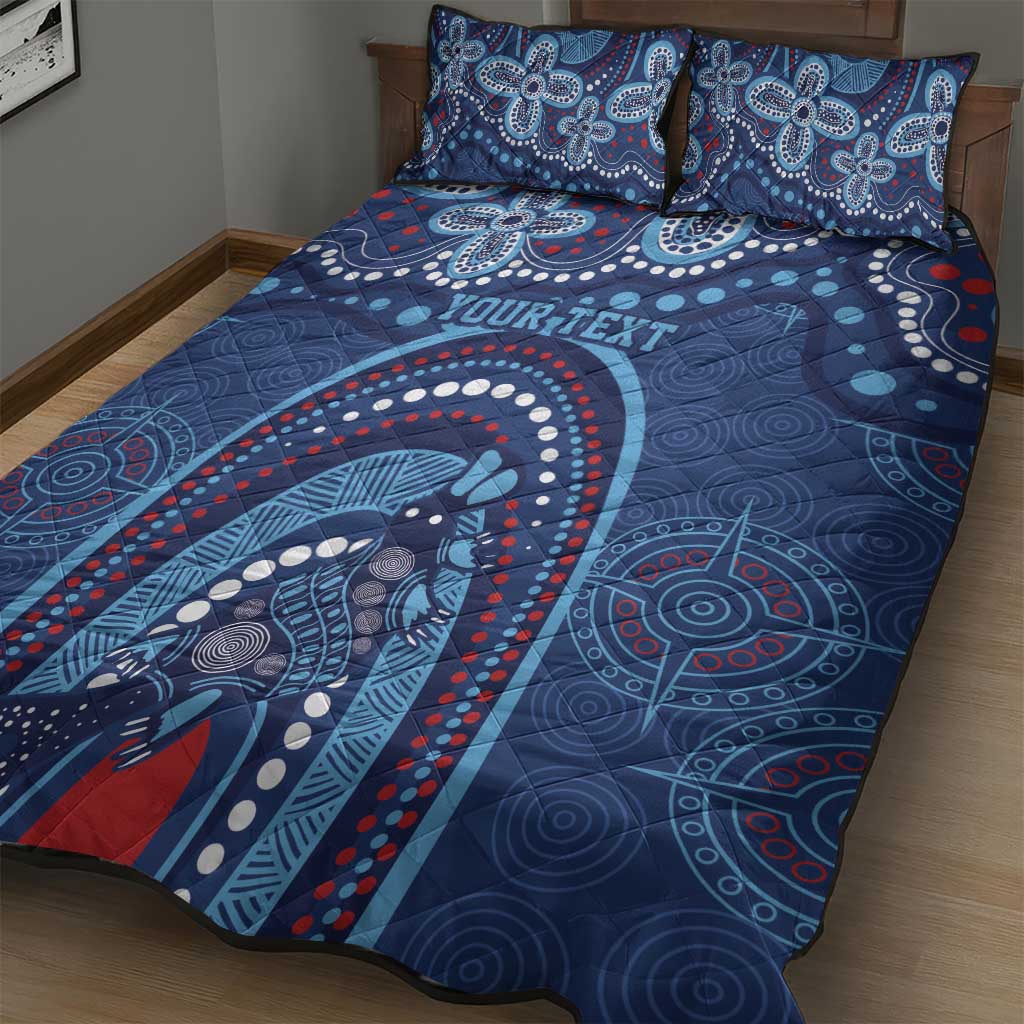 Personalized Australia NSW Rugby Indigenous Series Quilt Bed Set Blues Platypus