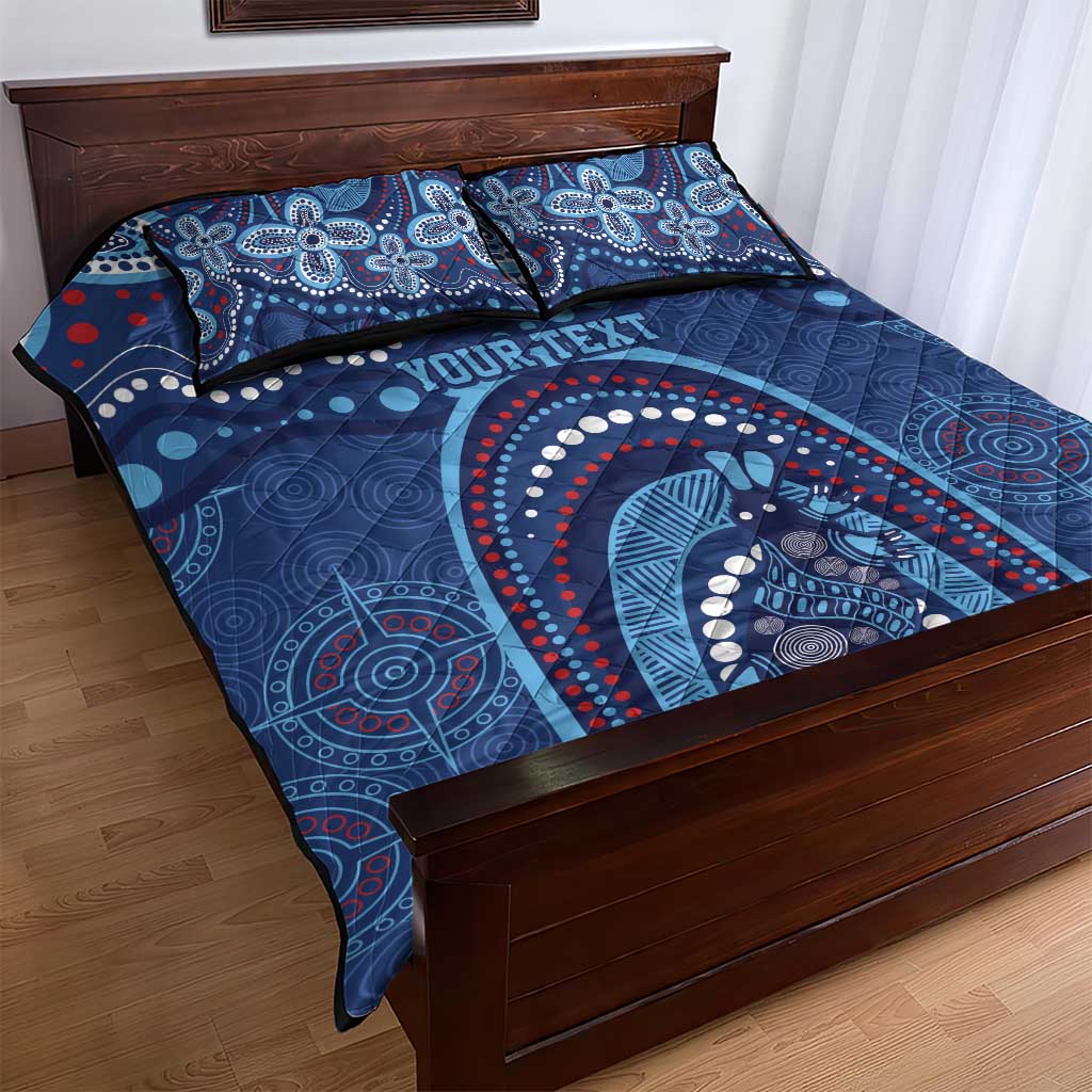 Personalized Australia NSW Rugby Indigenous Series Quilt Bed Set Blues Platypus