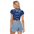 Personalized Australia NSW Rugby Indigenous Series Raglan Cropped T Shirt Blues Platypus