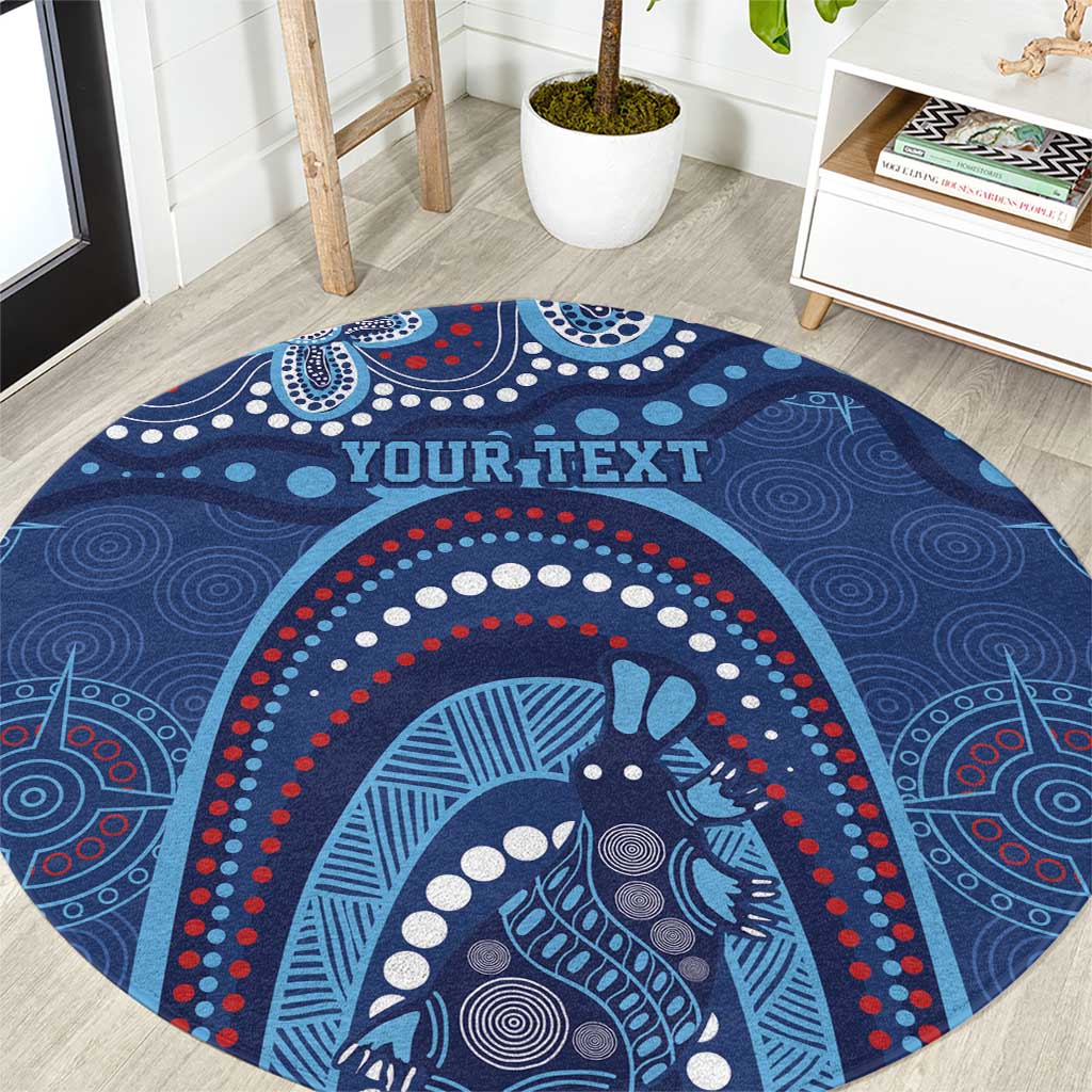 Personalized Australia NSW Rugby Indigenous Series Round Carpet Blues Platypus