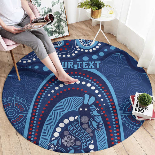 Personalized Australia NSW Rugby Indigenous Series Round Carpet Blues Platypus