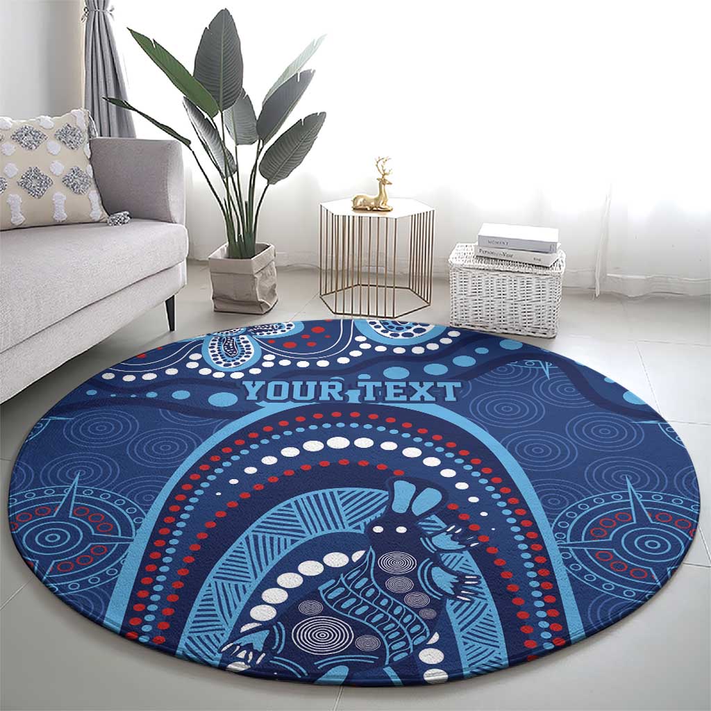 Personalized Australia NSW Rugby Indigenous Series Round Carpet Blues Platypus