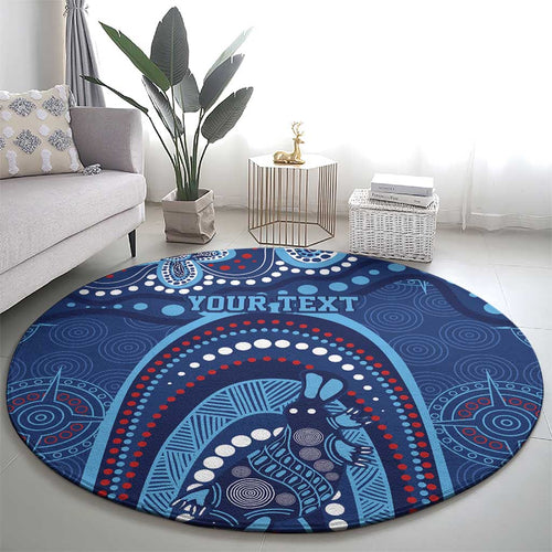 Personalized Australia NSW Rugby Indigenous Series Round Carpet Blues Platypus
