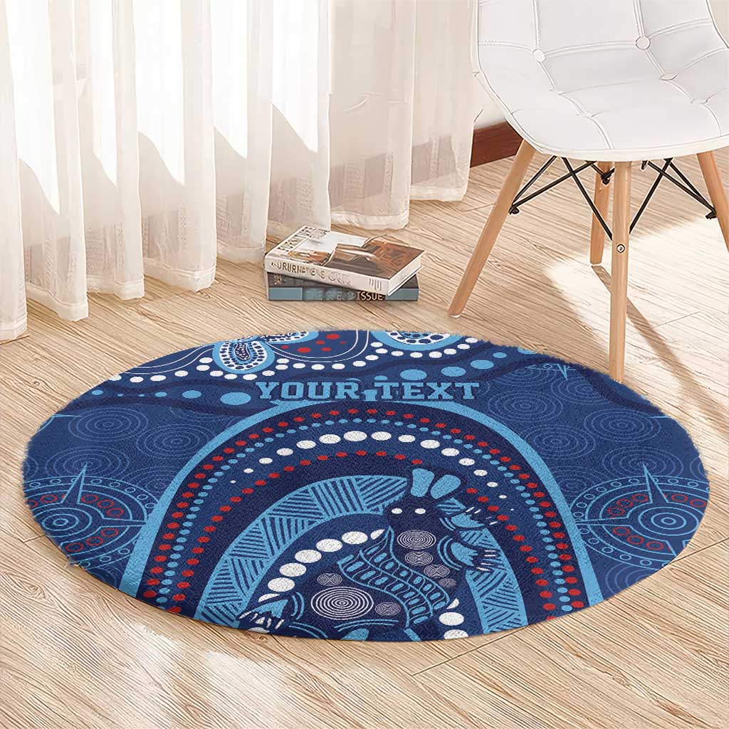 Personalized Australia NSW Rugby Indigenous Series Round Carpet Blues Platypus