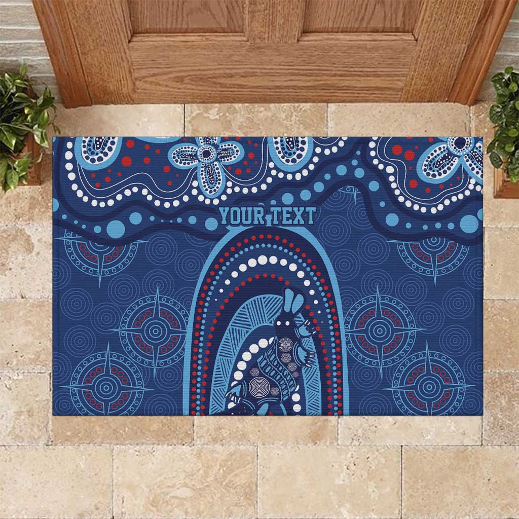 Personalized Australia NSW Rugby Indigenous Series Rubber Doormat Blues Platypus