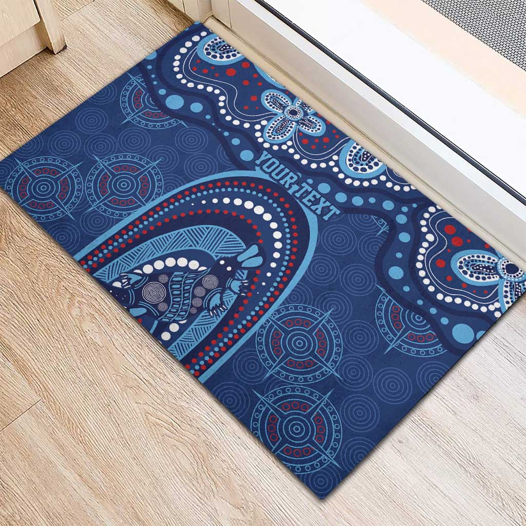 Personalized Australia NSW Rugby Indigenous Series Rubber Doormat Blues Platypus