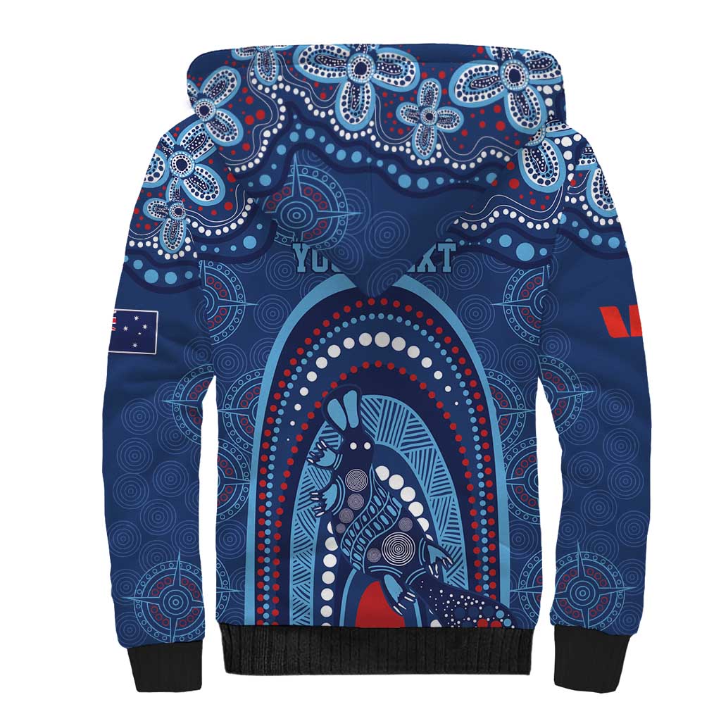 Personalized Australia NSW Rugby Indigenous Series Sherpa Hoodie Blues Platypus