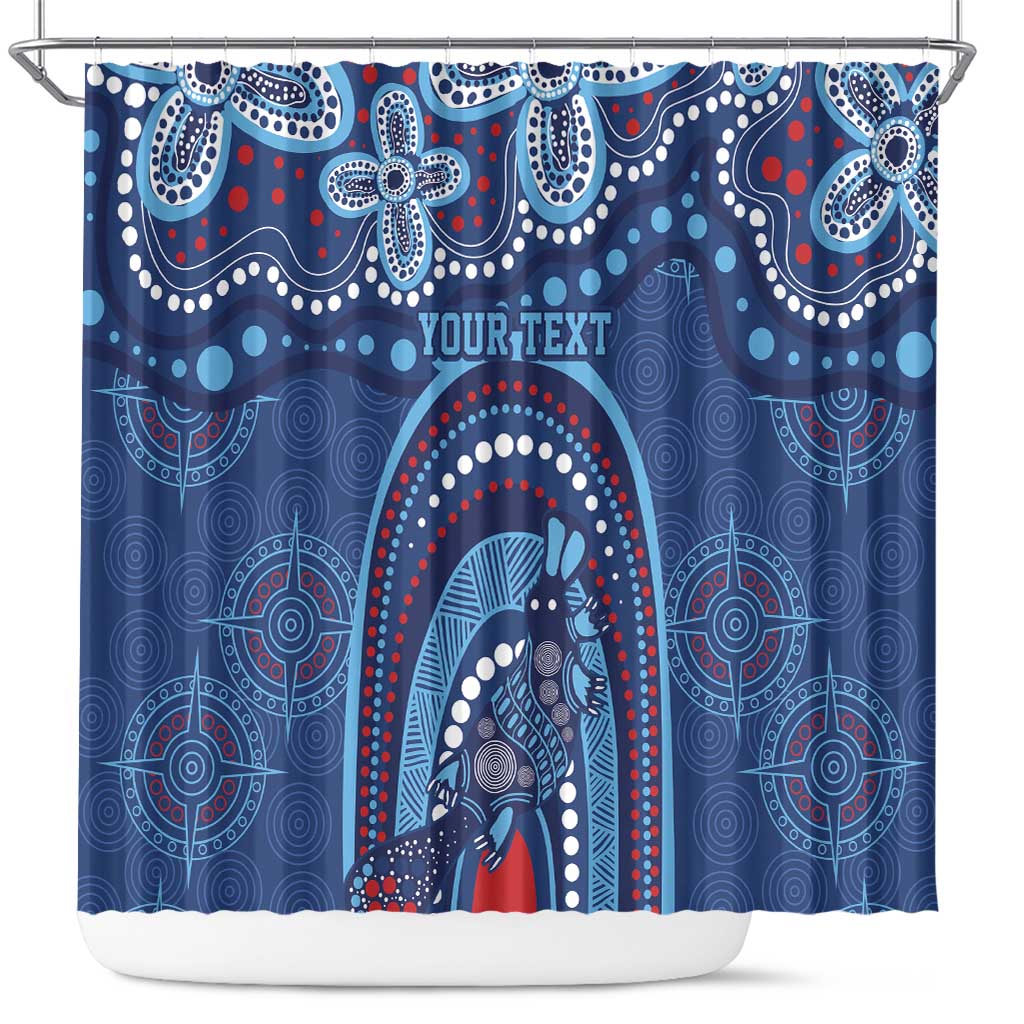Personalized Australia NSW Rugby Indigenous Series Shower Curtain Blues Platypus