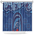 Personalized Australia NSW Rugby Indigenous Series Shower Curtain Blues Platypus