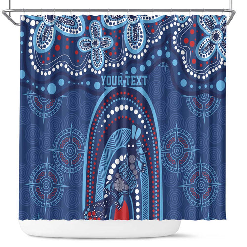 Personalized Australia NSW Rugby Indigenous Series Shower Curtain Blues Platypus