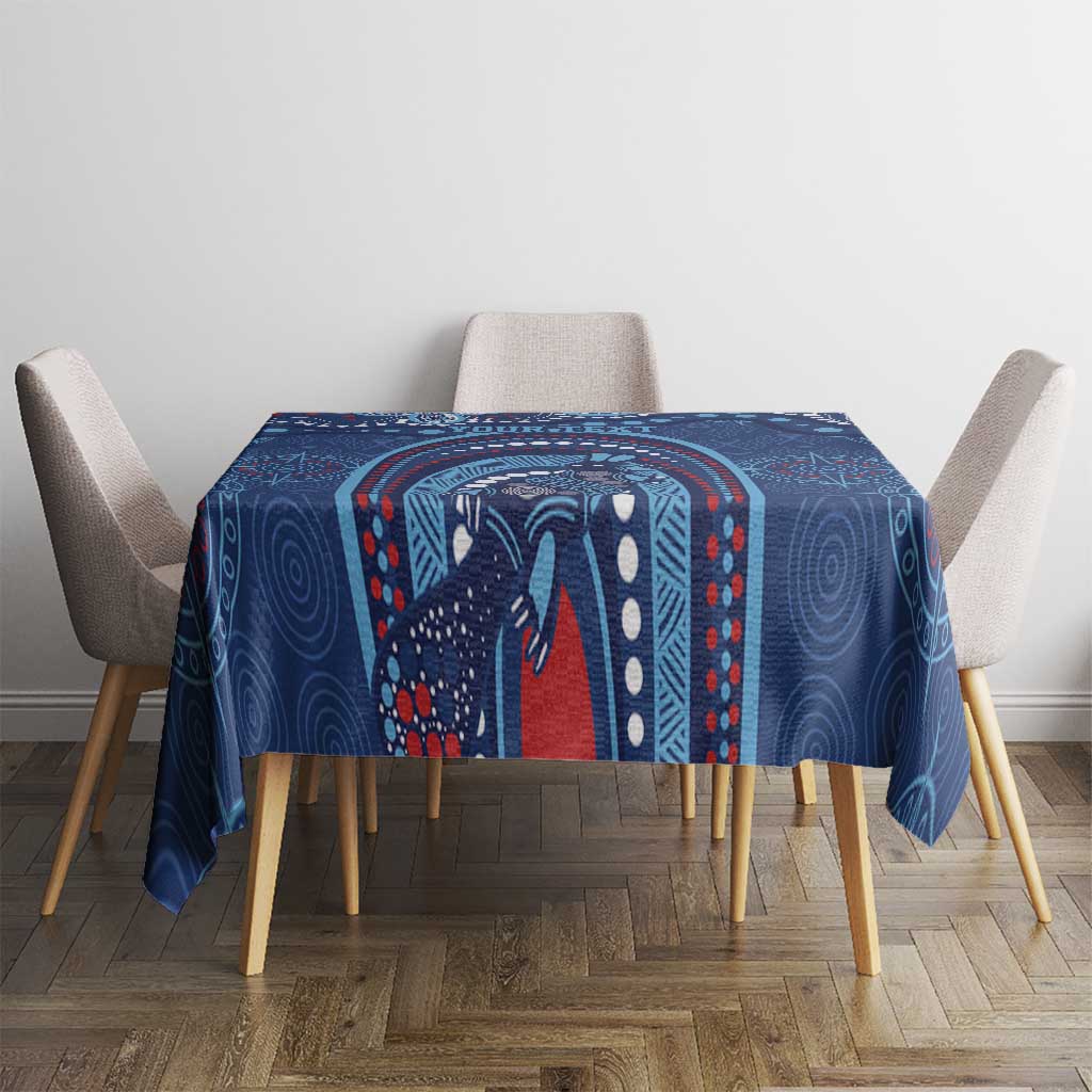 Personalized Australia NSW Rugby Indigenous Series Tablecloth Blues Platypus