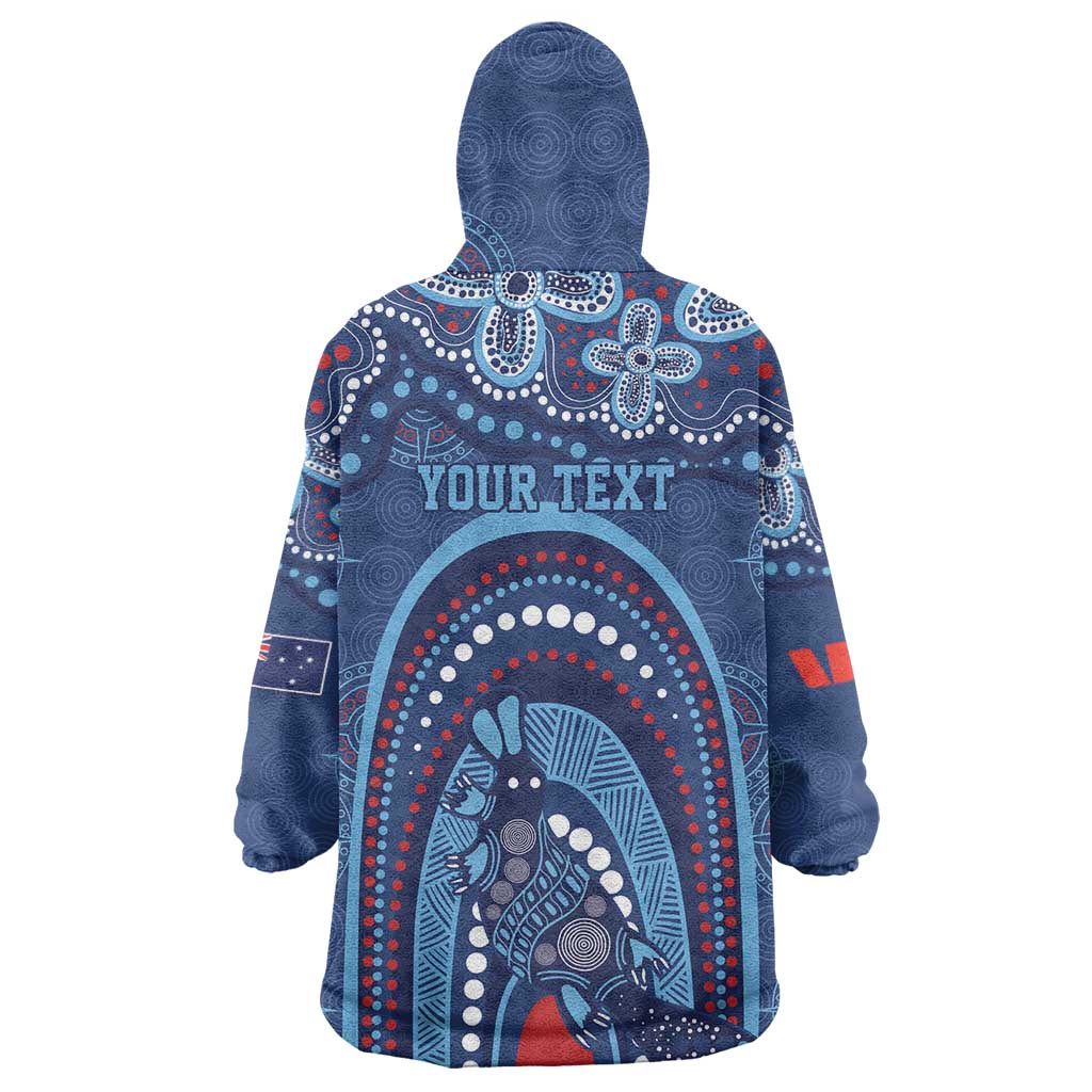 Personalized Australia NSW Rugby Indigenous Series Wearable Blanket Hoodie Blues Platypus