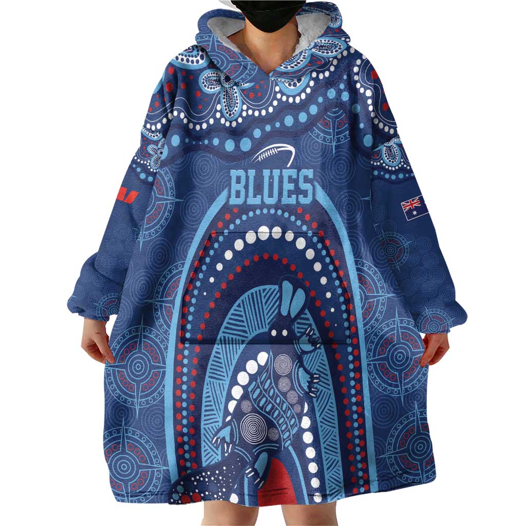 Personalized Australia NSW Rugby Indigenous Series Wearable Blanket Hoodie Blues Platypus