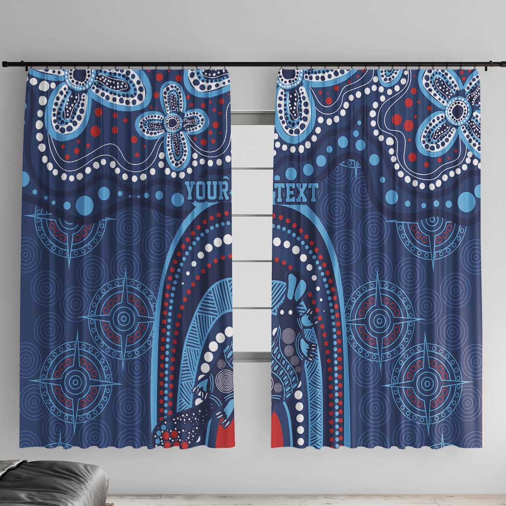 Personalized Australia NSW Rugby Indigenous Series Window Curtain Blues Platypus