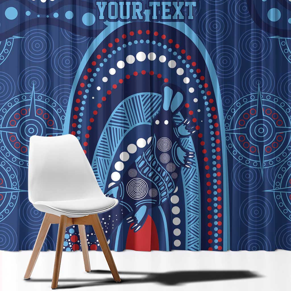 Personalized Australia NSW Rugby Indigenous Series Window Curtain Blues Platypus
