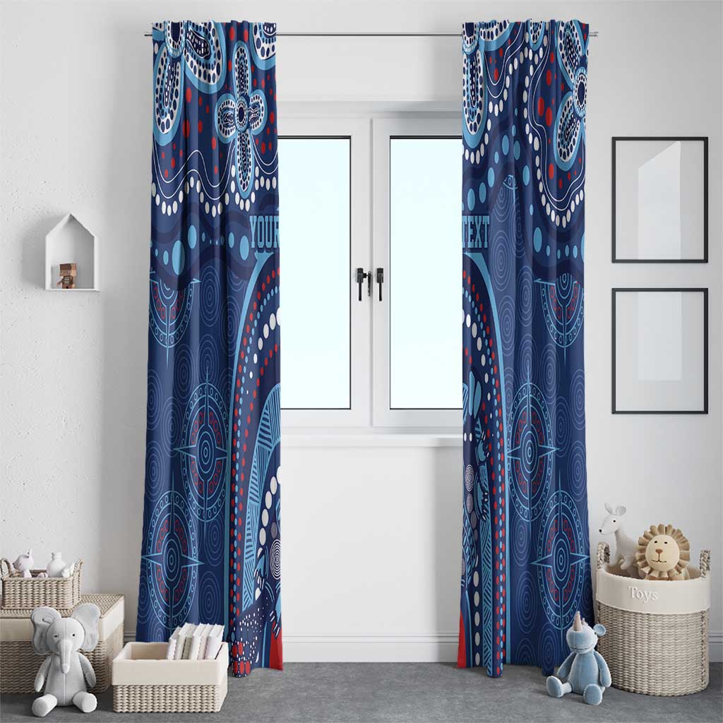 Personalized Australia NSW Rugby Indigenous Series Window Curtain Blues Platypus