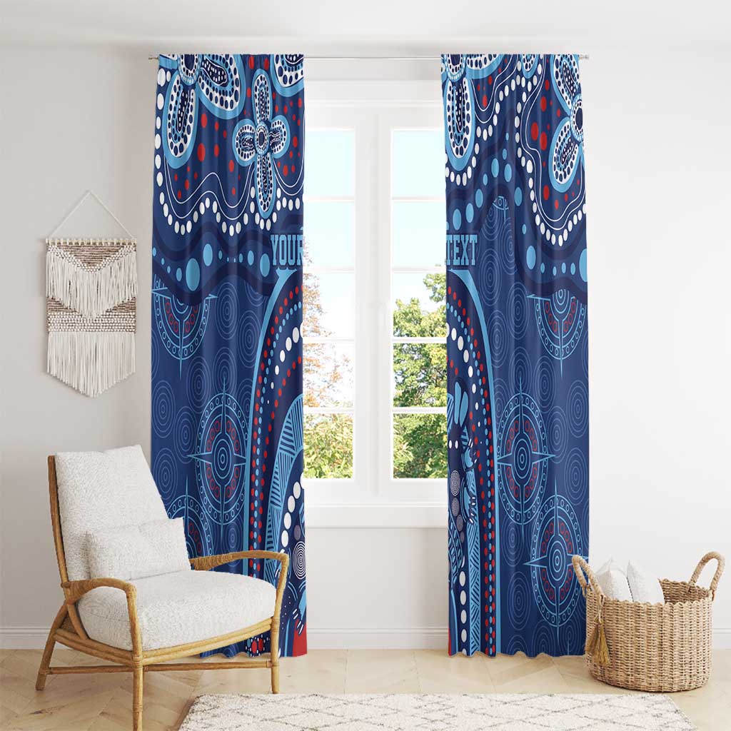 Personalized Australia NSW Rugby Indigenous Series Window Curtain Blues Platypus