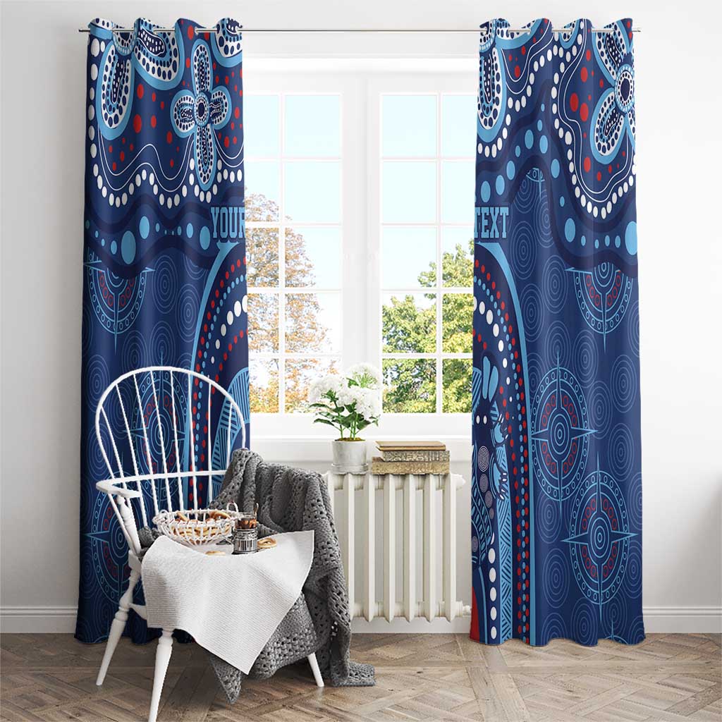 Personalized Australia NSW Rugby Indigenous Series Window Curtain Blues Platypus