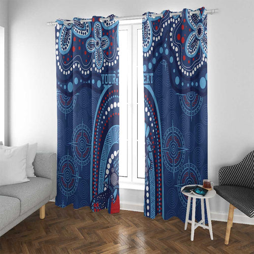Personalized Australia NSW Rugby Indigenous Series Window Curtain Blues Platypus