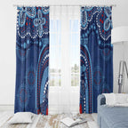 Personalized Australia NSW Rugby Indigenous Series Window Curtain Blues Platypus