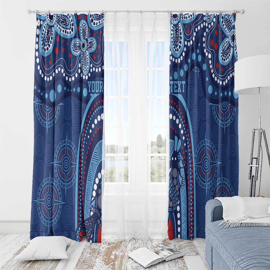 Personalized Australia NSW Rugby Indigenous Series Window Curtain Blues Platypus