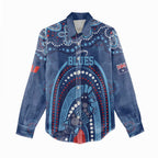 Personalized Australia NSW Rugby Indigenous Series Women Casual Shirt Blues Platypus