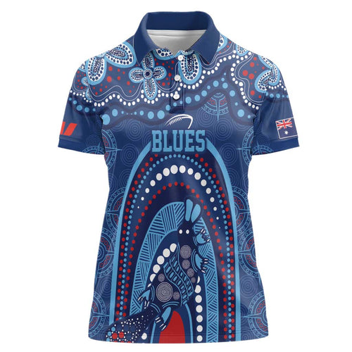 Personalized Australia NSW Rugby Indigenous Series Women Polo Shirt Blues Platypus